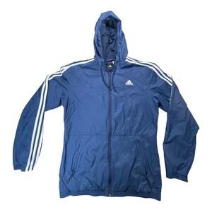 Adidas Jacket Men's Medium Essentials 3 Stripes Wind Running Jacket